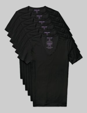 Cool Cotton Deep V-Neck Stay-Tucked Undershirt (6-Pack)