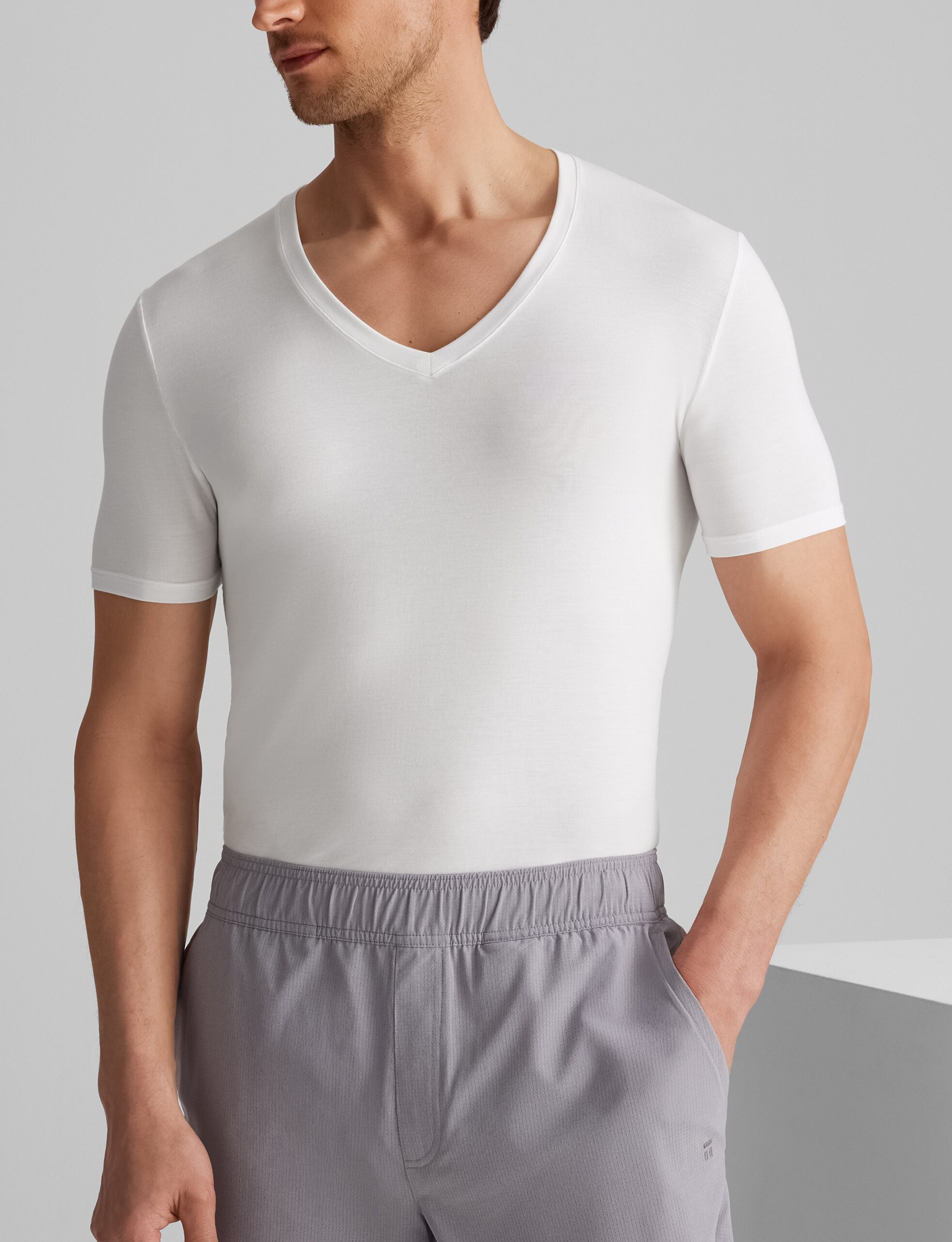 Second Skin Deep V-Neck Stay-Tucked Undershirt (3-Pack) - Image 5