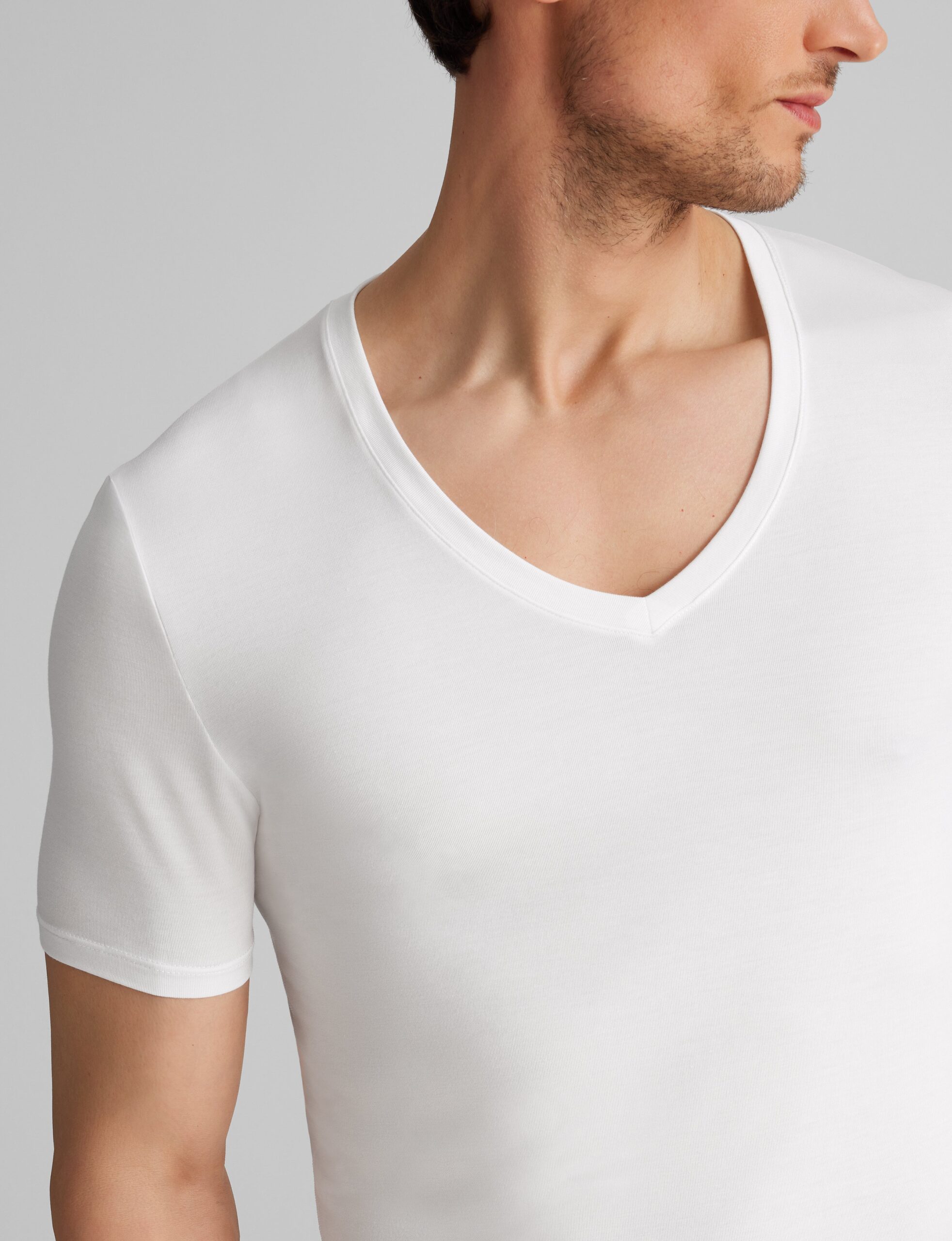 Second Skin Deep V-Neck Stay-Tucked Undershirt (3-Pack) - Image 4