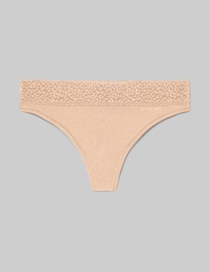Women's Second Skin Thong, Lace Waist